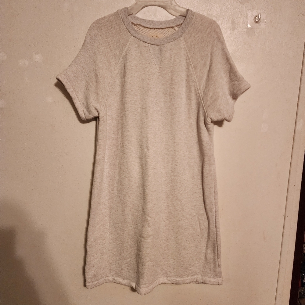 Madewell MWL Airyterry Sweatshirt Tee Dress Size S